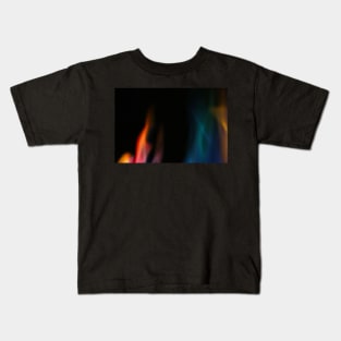 Rainbow Colored Flames Kids T-Shirt